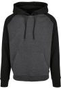 Bluza Z Kapturem Basic Męska Szara Build Your Brand BB005 No Logo