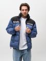 Kurtka Zimowa Pikowana Męska Ciemna Niebieska Karl Kani Retro Essential Puffer