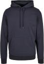Bluza Z Kapturem Basic Męska Niebieska Build Your Brand BB001 No Logo