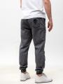 Spodnie Jeansowe Jogger Ze Ściągaczem Męski Szare Marvel Punisher Small