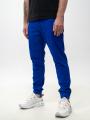 Spodnie Materiałowe Jogger Męskie Niebieskie MyStars Classic