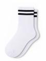 Damskie Skarpety Białe Urban Socks Double Stripe
