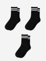 Zestaw 3 par Damskich Skarpet Czarnych Urban Socks Double Stripe