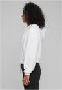 Bluza Z Kapturem Rozpinana  Damska Biała Urban Classics TB6864