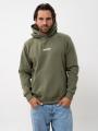 Bluza Z Kapturem Męska Khaki El Polako Small Haft Logo