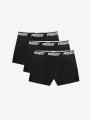 Zestaw 3 Par Bokserek Męskich Czarny Prosto Boxers