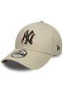 Czapka Z Daszkiem 9Forty Beżowa New Era MLB Outline Camo New York Yankees