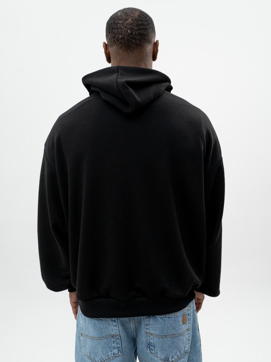 Bluza Z Kapturem Oversize Męska Czarna UrbanCity Basic