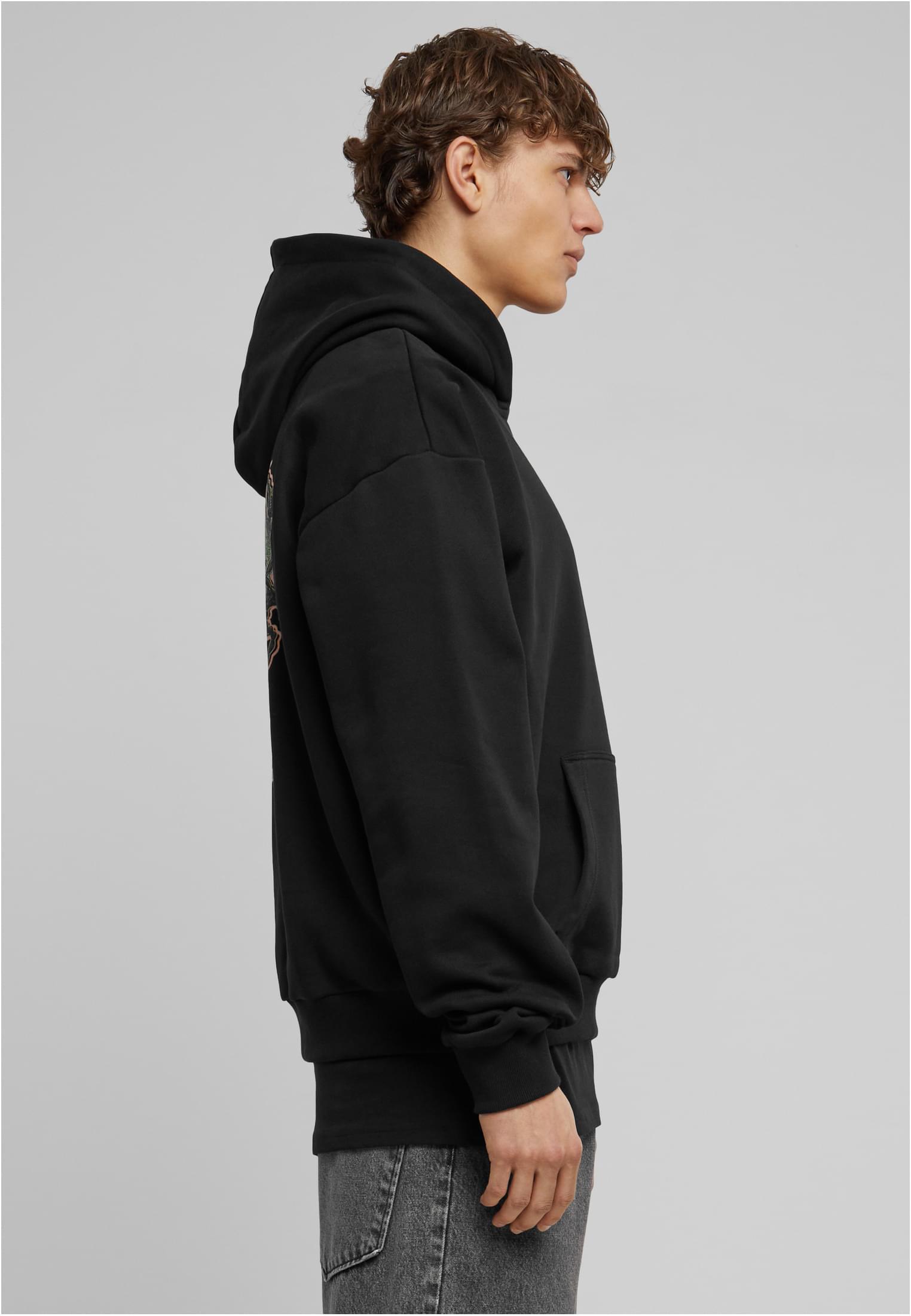 Bluza Z Kapturem Czarna Męska Oversize Upscale Sad Boy MT3009