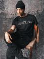Koszulka Z Krótkim Rękawem Męska Czarna Merchcode MC505 Lion King