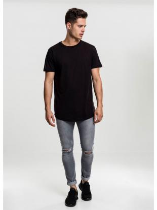 Tシャツ・カットソー Luxury Street Wear vintage enamel long sleeve ezek unisexual Przedłużany T-Shirt Urban Classics TB638 Czarny