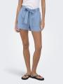 Krótkie Spodenki Materiałowe Jasne Niebieskie Only OnlNova Azure Talia Shorts