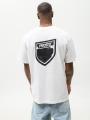 T-shirt Oversize Męski Biały Prosto Splash Shield