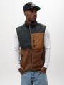 Kurtka Bez Rękawów Męska Ciemna Zielona / Brązowa Iriedaily Auf Deck Fleece Vest