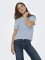 Koszulka Damska Jasna Niebieska Only OnlKetty Lemon S/S O-Neck Top JRS Noos