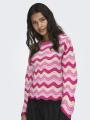 Sweter Damski Wielokolorowy Only OnlAsa LS Wave Structure