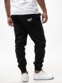 Spodnie Materiałowe Jogger Bojówki Męskie Czarne Diamante Crew Cargo V3