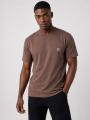 Koszulka Z Krótkim Rękawem Brązowa Męska GOOD LUCK Tonal Clover