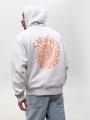 Bluza Z Kapturem Męska Jasna Szara Carhartt WIP Spiral