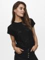 Koszulka Damska Czarna Only OnlSmilla S/S Top Jrs Noos