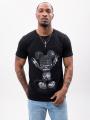 Koszulka Z Krótkim Rękawem Slim Męska Czarna MyStars Onward Mickey