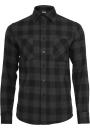 Koszula Z Długim Rękawem Flanelowa Męska Czarna Urban Classics TB297