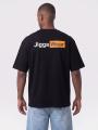 T-Shirt Oversize Męski Czarny Jigga Wear Logo Hub