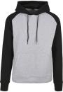 Bluza Z Kapturem Basic Męska Szara Build Your Brand BB005 No Logo