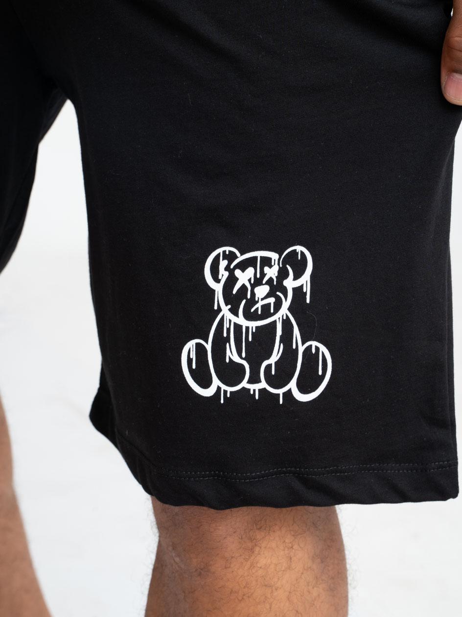Piżama Męska Bawełniana Czarna MyStars Teddy Pjs
