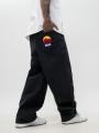 Spodnie Jeansowe Super Baggy Męskie Czarne Jigga Wear Outdoor