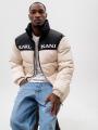 Kurtka Zimowa Pikowana Męska Beżowa Karl Kani Retro Essential Puffer