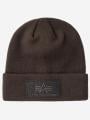Czapka Zimowa Brązowa Alpha Industries Velcro Beanie