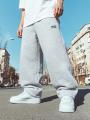 Spodnie Dresowe Baggy Męskie Szare Lucky Dice LD Classic