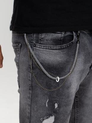 Spodnie Jeansowe Wycierane Skinny i8 Denim Destroyed Indigo