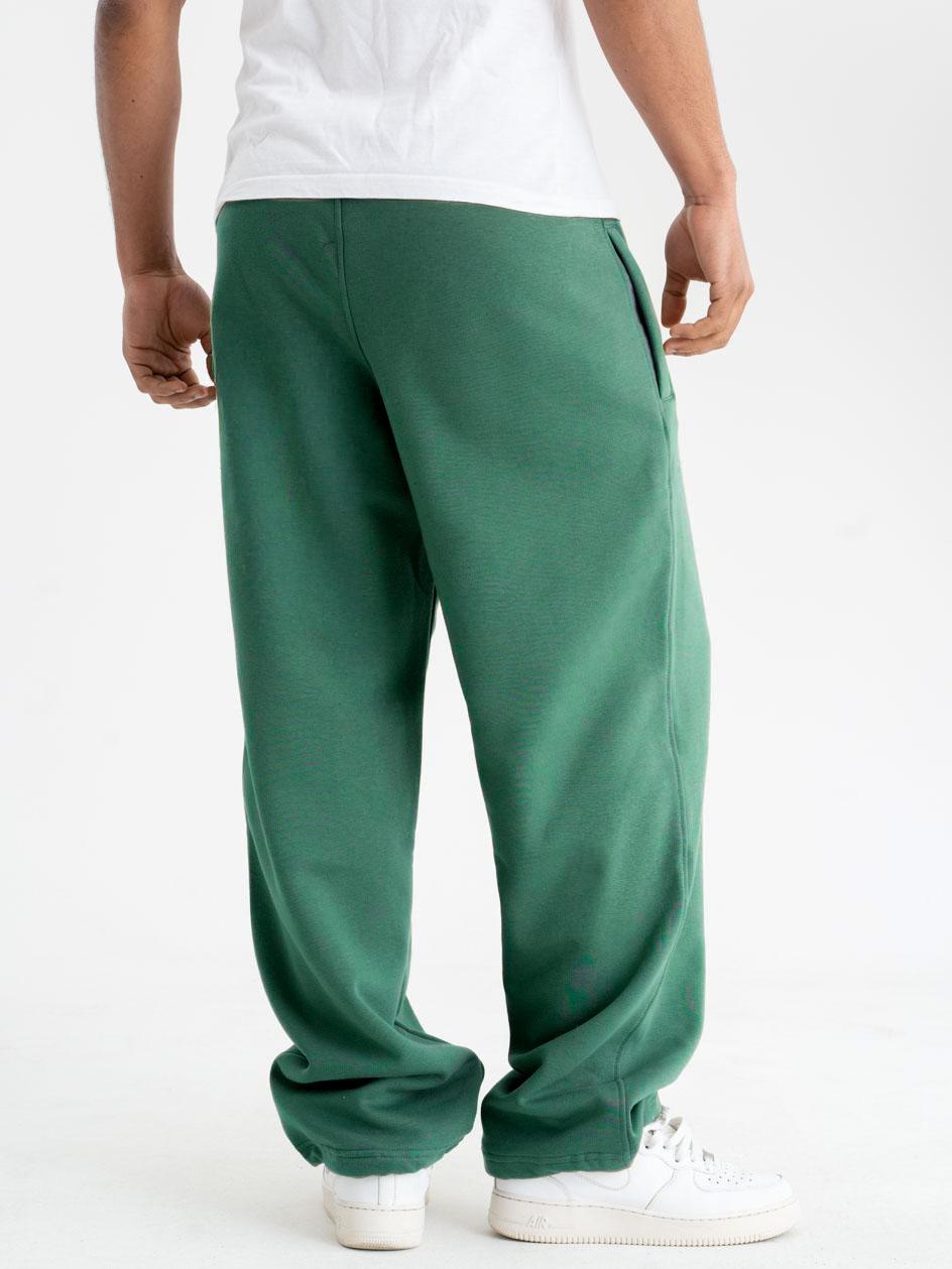 Spodnie Dresowe Baggy Męskie Zielone Jigga Wear Haft Logo