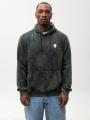 Bluza Z Kapturem Męska Ciemna Zielona Z Efektem Sprania Marvel Punisher Mini Logo