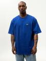 Koszulka Z Krótkim Rękawem Męska Niebieska Mass Signature Patch
