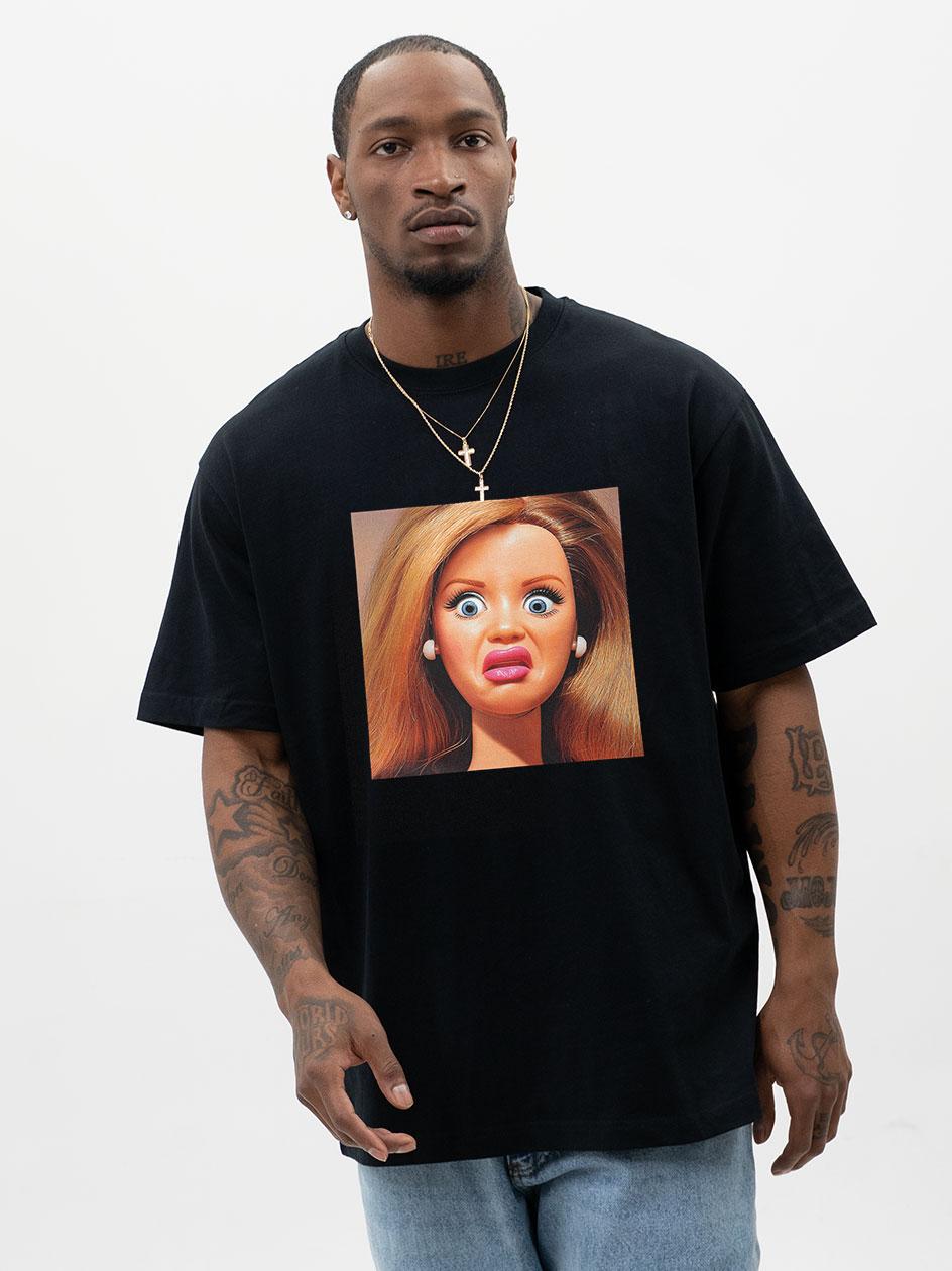 Koszulka Z Krótkim Rękawem Oversize Męska Czarna MyStars