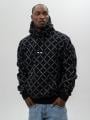 Bluza Z Kapturem Męska Czarna Mass Monogram