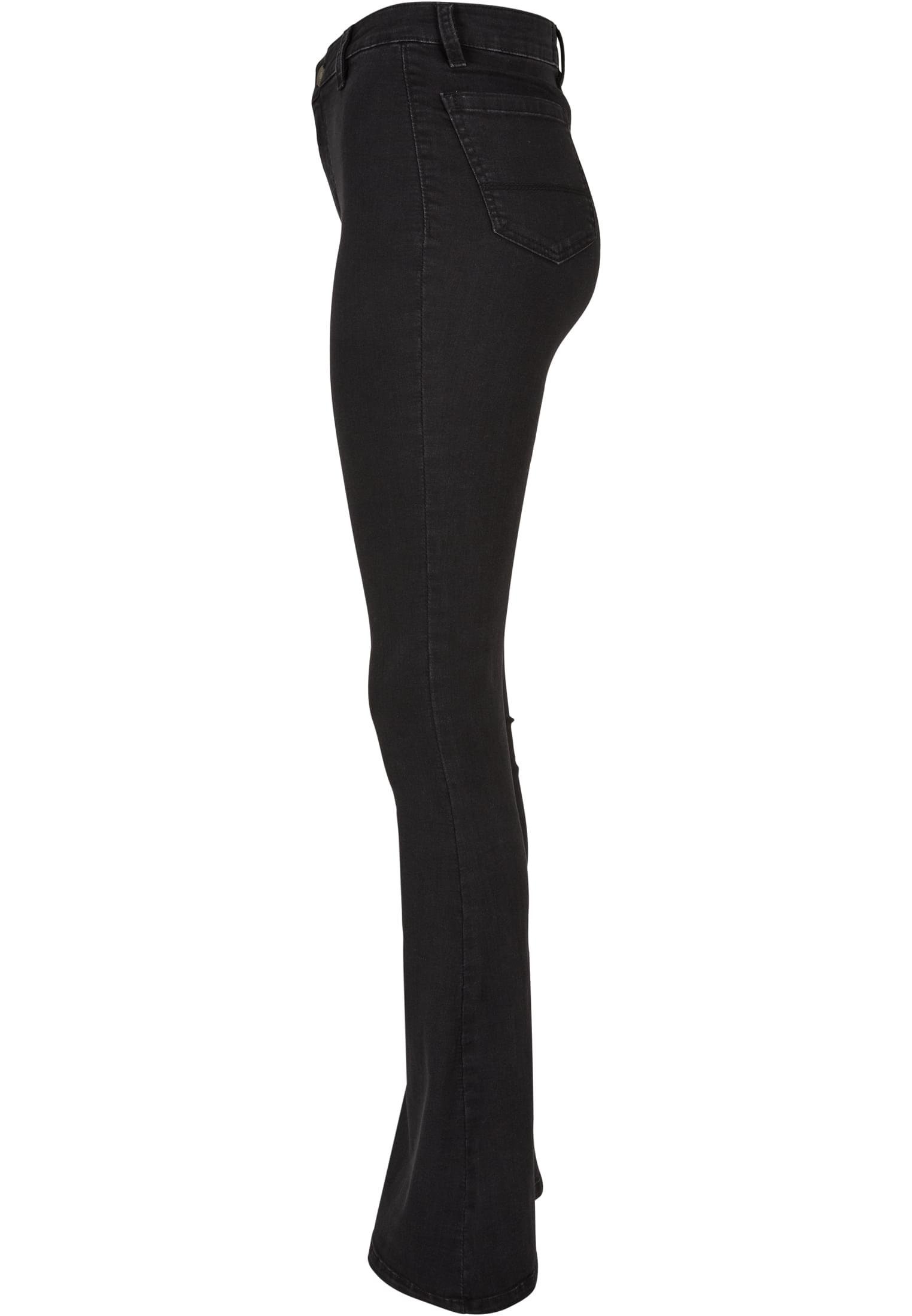 Spodnie Jeansowe Bootcut Damskie Czarne Urban Classics TB5451