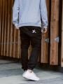 Spodnie Materiałowe Jogger Point X Pocket Czarne / Białe