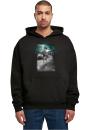 Bluza Z Kapturem  Męska Czarna Lost Youth LY103 