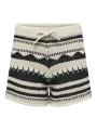 Spodenki Damskie Beżowe / Czarne Only OnlMerida Life MW Shorts KNT