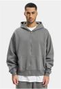 Bluza Z Kapturem Rozpinana Męska Szara DFZH042 DEF