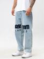Spodnie Jeansowe Extra Baggy Jasne Niebieskie Mass Classics XXL