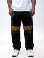 Spodnie Jeansowe Extra Baggy Czarne Sprane Mass Classics XXL