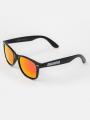 Okulary Przeciwsłoneczne Wayfarer Czarne / Czerwone Lustro Jigga Wear Z Filtrem UV 400 Name