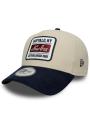 Czapka Z Daszkiem Beżowa / Granatowa New Era 9FORTY Patch Suede