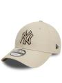 Czapka Z Daszkiem 9Forty Kremowa New Era New York Yankees Team Outline