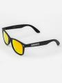 Okulary Przeciwsłoneczne Z Polaryzacją Wayfarer Czarne Z Czerwonym Lustrem Diamante Wear Logo